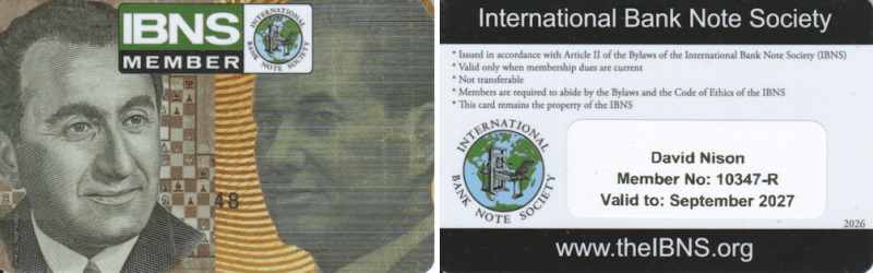IBNS carte de membre officielle